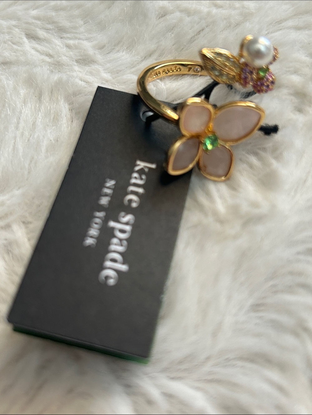 NWT $128 kate spade Pastel Petals Ring - Picture 9 of 12